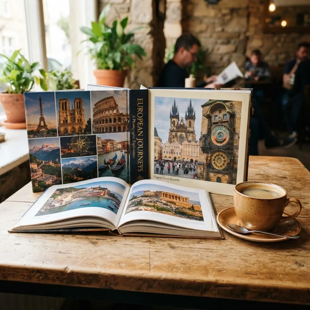 Travel sketchbook and paintings from European journeys